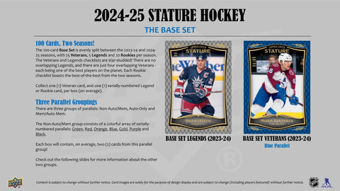 2024/25 Upper Deck Stature Hockey Hobby