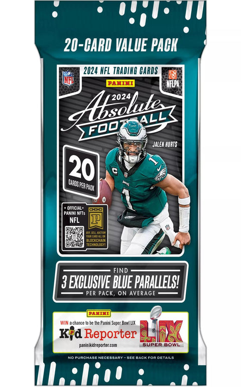 2024 Panini Absolute Football Jumbo Value 12-Pack