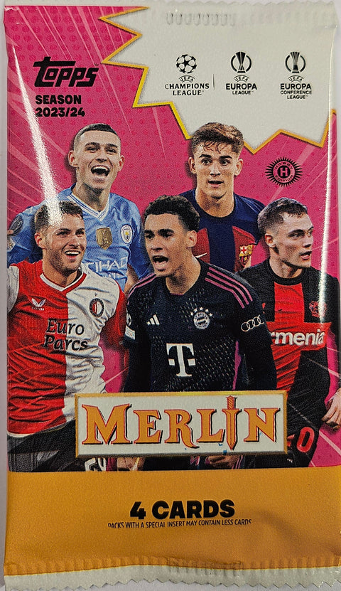 2023/24 Topps Chrome Merlin UEFA Club Competitions Soccer Hobby