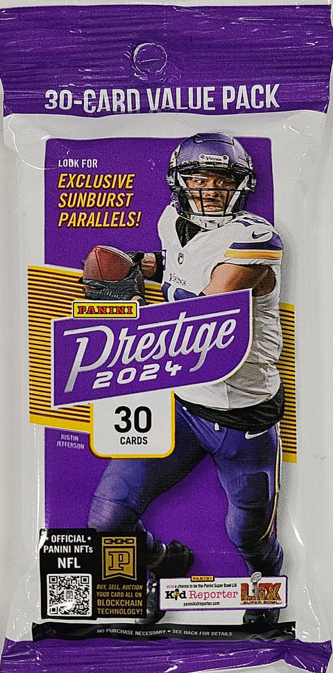 2024 Panini Prestige Football Jumbo Value 12-Pack