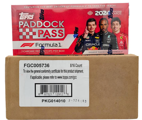 2024 Topps Paddock Pass F1 Formula 1 Hobby