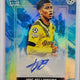 2022 Topps Bellingham Platinum Curated UEFA Jude Bellingham Blue Auto #23/49