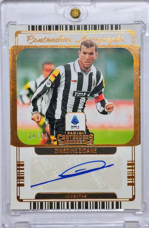 2022/23 Panini Contenders Serie A Zinedine Zidane Auto 14/64