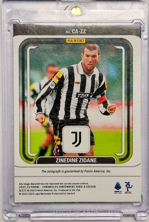 2022/23 Panini Contenders Serie A Zinedine Zidane Auto 14/64