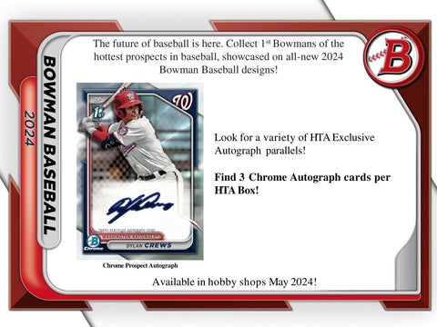 2024 Bowman Baseball HTA Choice