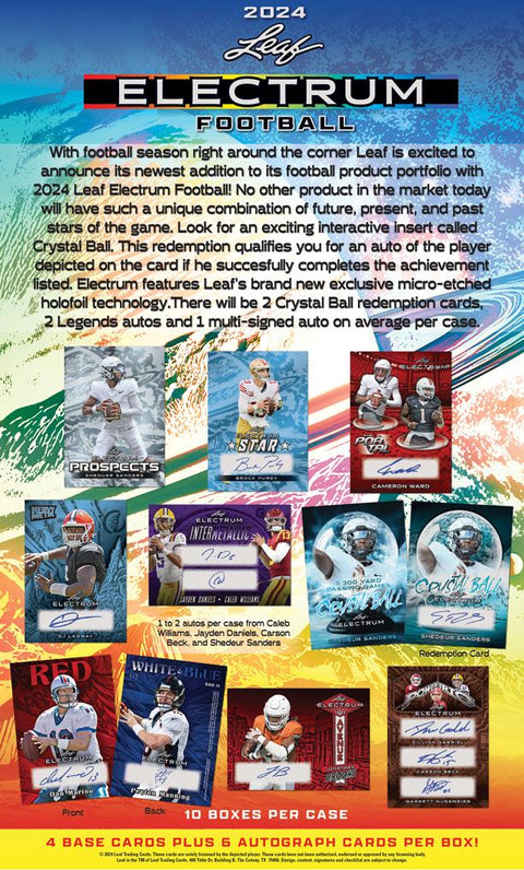 2024 Leaf Electrum Football Hobby