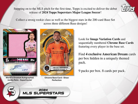 2024 Topps Superstars MLS Major League Soccer 9-Pack Blaster