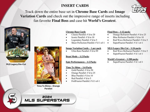 2024 Topps Superstars MLS Major League Soccer 9-Pack Blaster