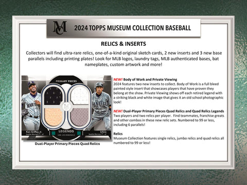 2024 Topps Museum Collection Baseball Hobby