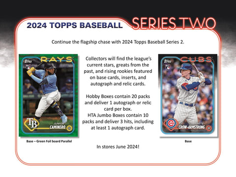 2024 Topps Series 2 Baseball Hobby Jumbo