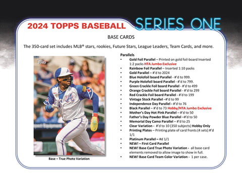 2024 Topps Series 1 Baseball Hobby Jumbo