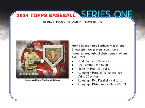 2024 Topps Series 1 Baseball Hobby
