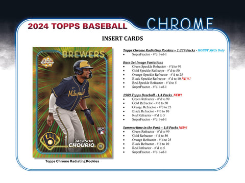 2024 Topps Chrome Baseball Hobby Jumbo