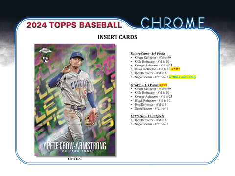 2024 Topps Chrome Baseball Hobby Jumbo