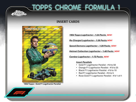 2024 Topps Chrome F1 Formula 1 Logofractor Box