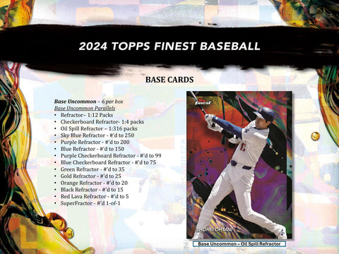 2024 Topps Finest Baseball Hobby