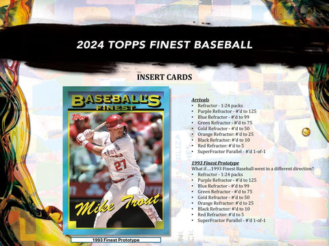 2024 Topps Finest Baseball Hobby