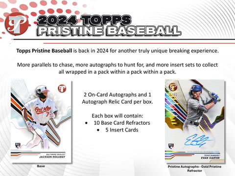 2024 Topps Pristine Baseball Hobby