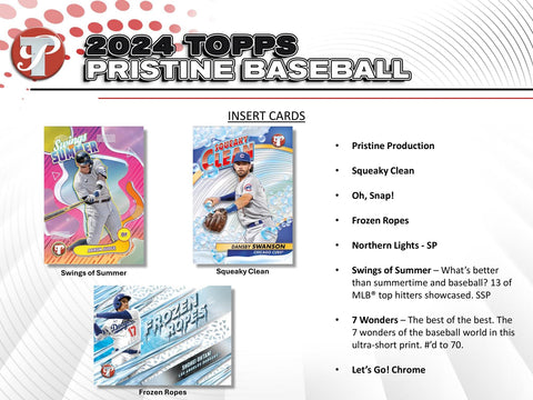 2024 Topps Pristine Baseball Hobby