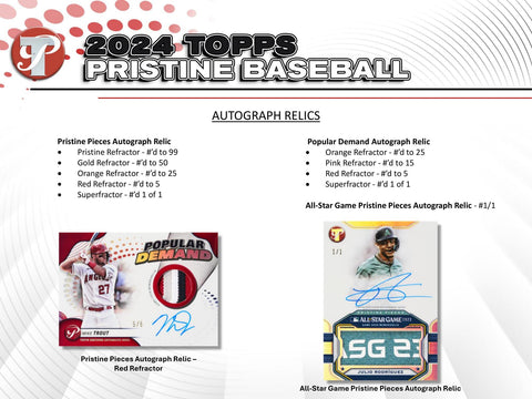 2024 Topps Pristine Baseball Hobby