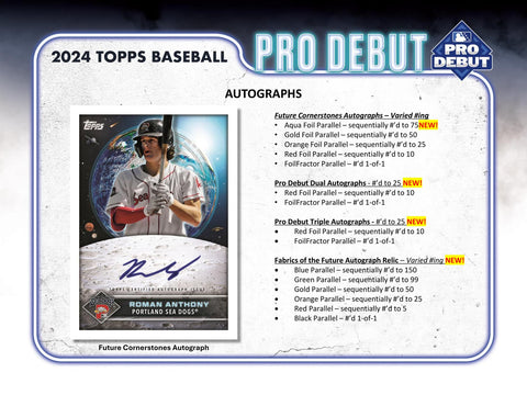 2024 Topps Pro Debut Baseball Hobby Jumbo