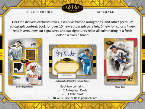 2024 Topps Tier One Baseball Hobby