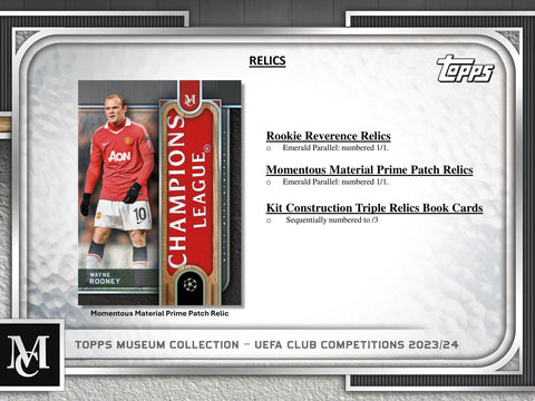 2023/24 Topps UEFA Champions League Museum Collection Soccer Hobby