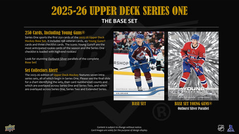 2025/26 Upper Deck Series 1 Hockey Tin (Box) Case (12 Ct.)