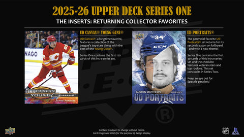 2025/26 Upper Deck Series 1 Hockey 4-Pack Blaster