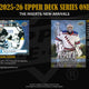 2025/26 Upper Deck Series 1 Hockey Tin (Box) Case (12 Ct.)