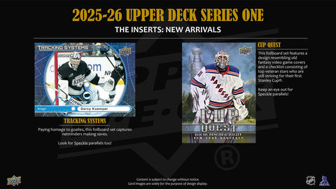 2025/26 Upper Deck Series 1 Hockey Tin (Box) Case (12 Ct.)