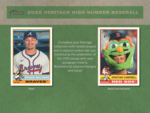 2025 Topps Heritage High Number Baseball Hobby