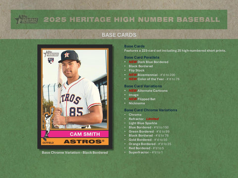 2025 Topps Heritage High Number Baseball Hobby
