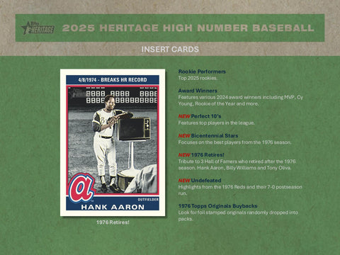 2025 Topps Heritage High Number Baseball Hobby