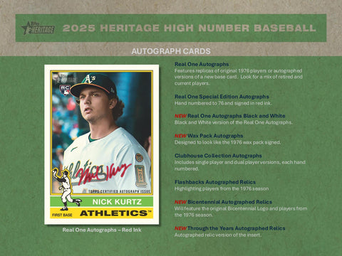 2025 Topps Heritage High Number Baseball Hobby