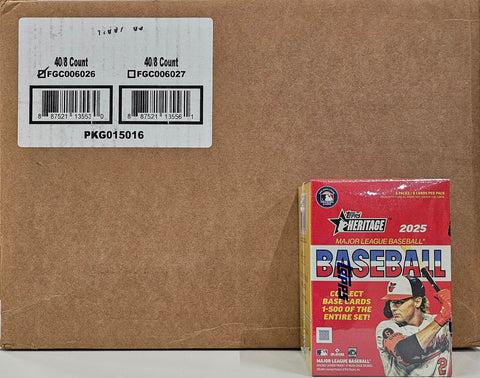 2025 Topps Heritage Baseball 8-Pack Blaster Box