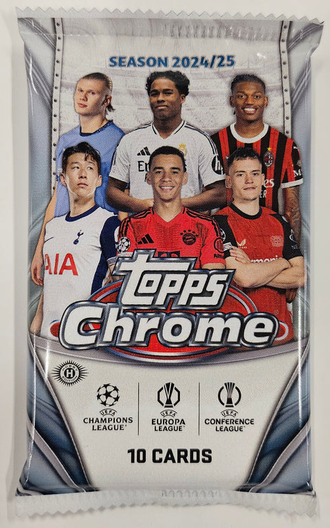 2024/25 Topps Chrome UEFA Club Competitions Soccer Hobby Jumbo