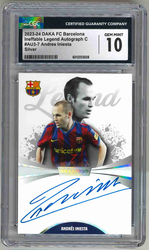 2024 Daka - FC Barcelona - Oncard AUTO - Andres Iniesta /45 - SGC 10