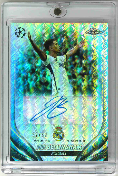 2023/24 Topps Chrome UEFA UCC Jude Bellingham Toppsfractor Autograph /52 #CA-JB