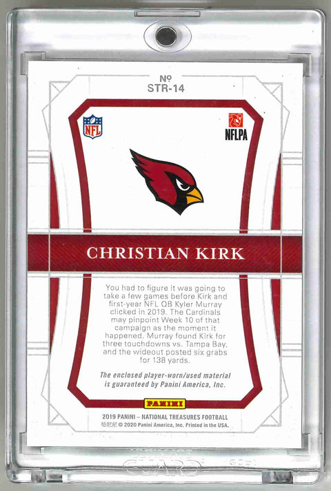 2019 Panini National Treasures  Christian Kirk NFL Logo 1/1