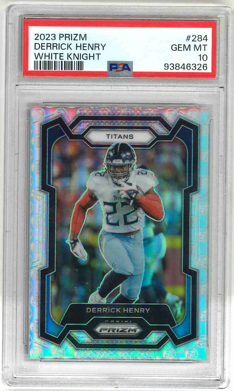 2023 Panini Prizm White Knight Derrick Henry /3 PSA 10 #284