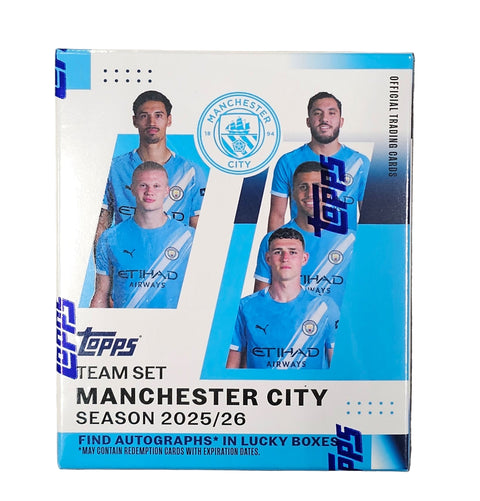 2025/26 Topps Manchester City Soccer Team Set