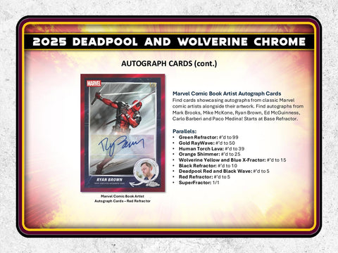 2025 Topps Deadpool Chrome 7-Pack Blaster