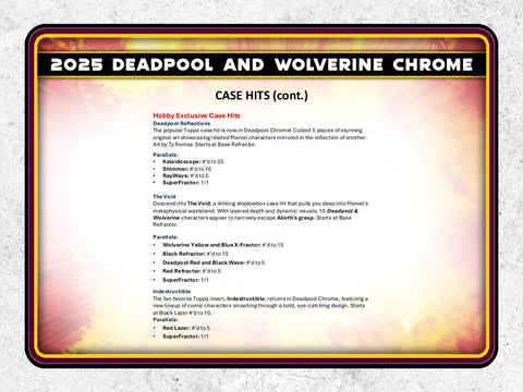 2025 Topps Deadpool Chrome Hobby
