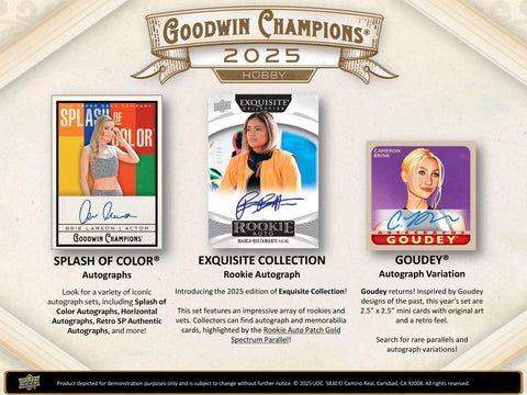 2025 Upper Deck Goodwin Champions Hobby