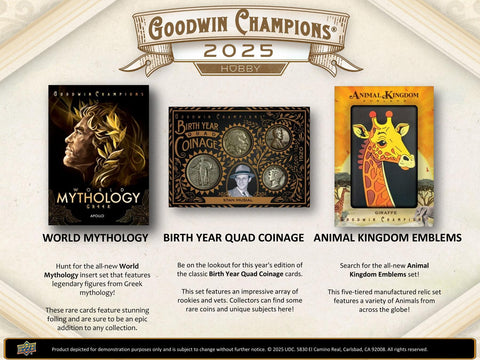 2025 Upper Deck Goodwin Champions Hobby