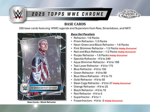 2025 Topps Chrome WWE Wrestling Hobby