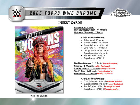 2025 Topps Chrome WWE Wrestling Hobby