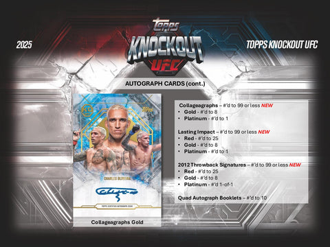 2025 Topps Knockout UFC Hobby