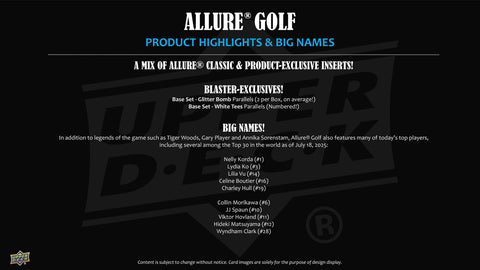 2026 Upper Deck Allure Golf Blaster